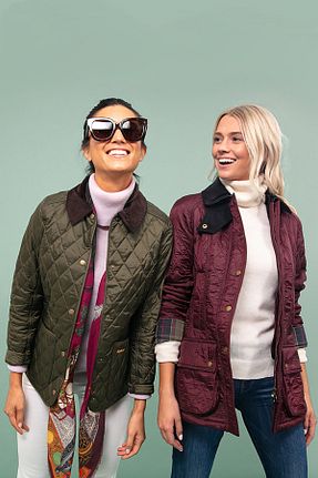 کاپشن سبز زنانه رگولار Barbour - کد 51072239