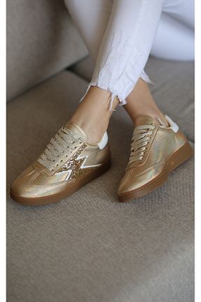 کفش اسنیکر طلائی زنانه بند دار EREN SHOES BAG - کد 900270419
