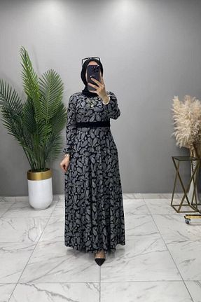 لباس حجاب مشکی زنانه سایز بزرگ Mercan - کد 901431124