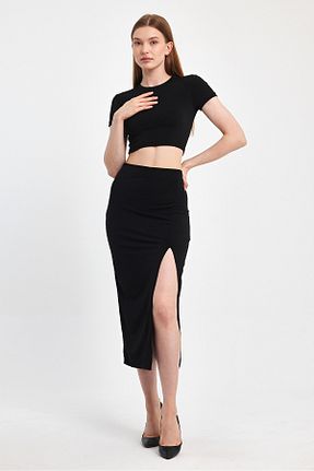 لباس مشکی زنانه بافتنی DUALANCE - کد 900283542