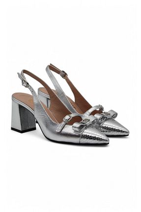 صندل متالیک زنانه پاشنه ضخیم Gizzelli shoes - کد 900427120