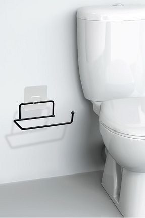 پایه دستمال توالت مشکی فلزی Okyanus Home - کد 831352185
