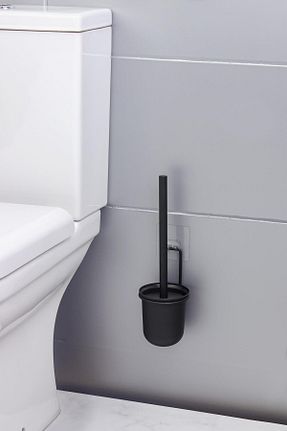 فرچه توالت مشکی فلزی Okyanus Home - کد 794501509