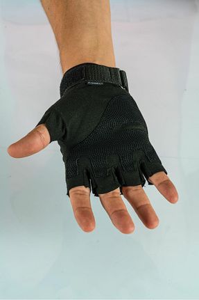 دستکش دوچرخه سواری مشکی Combat Tactical - کد 670997090