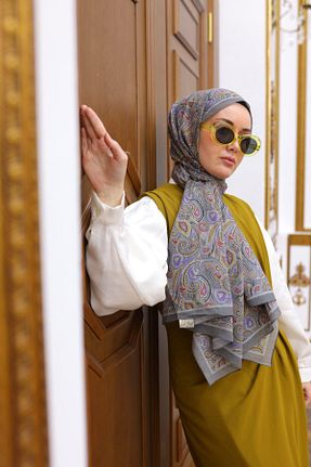 شال طوسی زنانه Silk Home - کد 900566637
