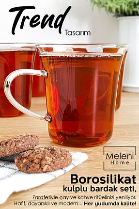 لیوان سفید شیشه Meleni Home - کد 900432673
