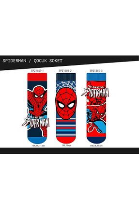 جوراب رنگی بچه گانه Soket çorap Spiderman - کد 900306274