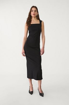 لباس مشکی زنانه بافتنی Stradivarius - کد 900298483