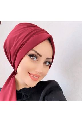 شال زرشکی زنانه EDİZ - کد 900298405