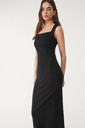 لباس مشکی زنانه بافتنی Stradivarius - کد 900298483