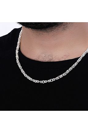 گردنبند نقره طوسی مردانه 925 عیار DARAMA KUYUMCULUK - کد 900305425