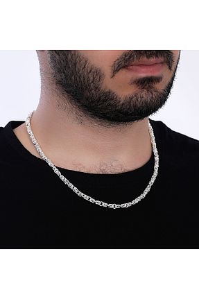 گردنبند نقره طوسی مردانه 925 عیار DARAMA KUYUMCULUK - کد 900305425