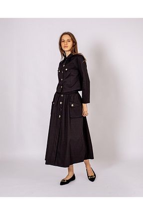 کت مشکی زنانه پنبه ای Lady Gina - کد 901538762