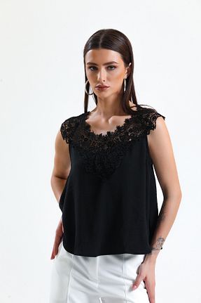بلوز مشکی زنانه ساده Sense - کد 727709619