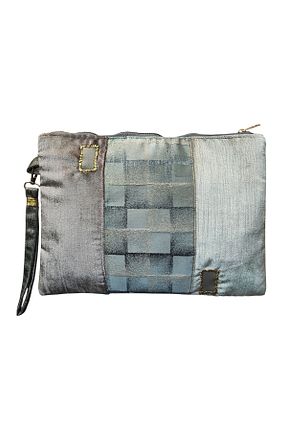 کیف پورتفوی و کلاچ رنگی زنانه پارچه ای vertiginoso - کد 882750562