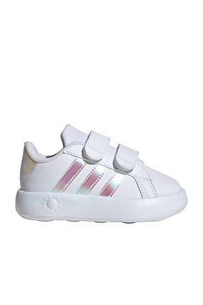 کفش اسنیکر سفید بچه گانه چسبی adidas - کد 798422992