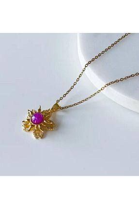 گردنبند استیل ( فولاد ) طلائی زنانه استیل (فولاد) VenüsDesign - کد 839541853