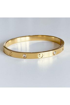 دستبند استیل (فولاد) طلائی زنانه استیل (فولاد) VenüsDesign - کد 678424622