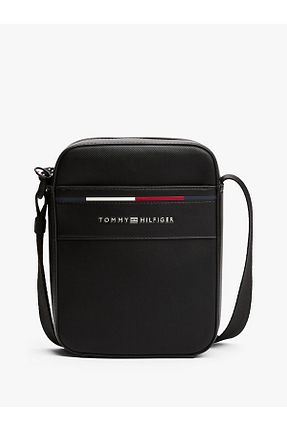 کیف دوشی مشکی مردانه پارچه ای Tommy Hilfiger - کد 893785217