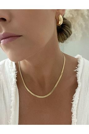 گردنبند استیل ( فولاد ) طلائی زنانه استیل (فولاد) VenüsDesign - کد 147978700
