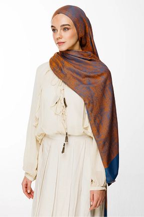 شال نارنجی زنانه کشمیر Mooncorn - کد 900392141
