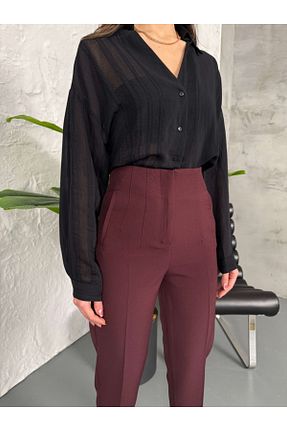 شلوار بنفش زنانه پارچه Elif Özbey Butik - کد 900375335