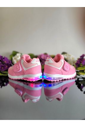 کفش اسنیکر صورتی بچه گانه چسبی elma bebe - کد 900384320