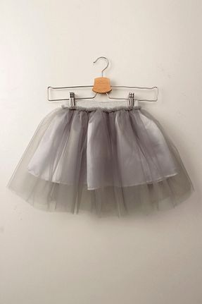 دامن طوسی بچه گانه بافتنی Ma Miss Armina - کد 900368281