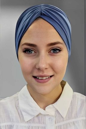 کلاه شنای حجاب آبی زنانه Genel Markalar - کد 900384623