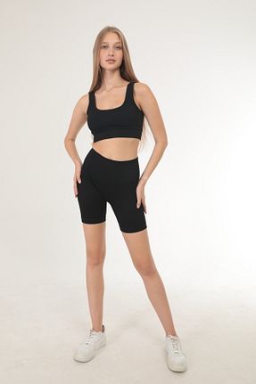 ست بالاتنه و پائین تنه مشکی زنانه اسلیم İTALYAN BUTİK - کد 904296566