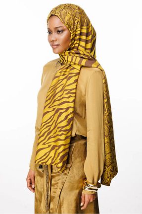 شال زرد زنانه کشمیر Mooncorn - کد 900392547