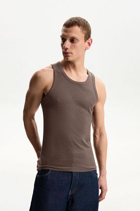 تیشرت قهوه ای مردانه رگولار Bershka - کد 900374937