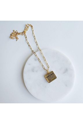 گردنبند جواهر آبی زنانه برنجی VenüsDesign - کد 848178934