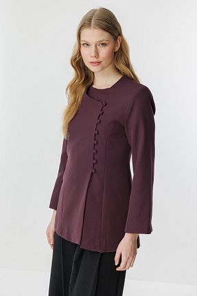 کت حجاب زرشکی Fitted Hooopstore - کد 900378605
