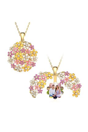 گردنبند نقره طلائی زنانه 925 عیار Indigo Takı - کد 900382691