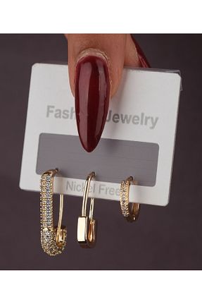 گوشواره استیل (فولاد) رنگی زنانه استیل (فولاد) Jack Ferrero - کد 749566973