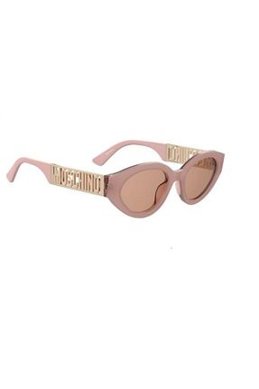 عینک آفتابی صورتی زنانه UV400 Moschino - کد 824679712