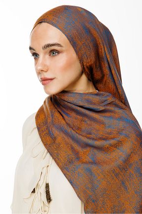 شال نارنجی زنانه کشمیر Mooncorn - کد 900392141