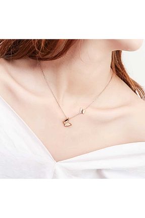 گردنبند استیل ( فولاد ) طلائی زنانه استیل (فولاد) SONES - کد 770871747