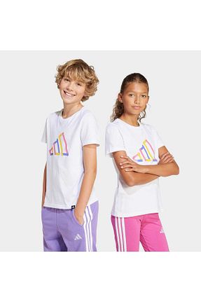 تیشرت اسپرت سفید بچه گانه رگولار adidas - کد 898854751