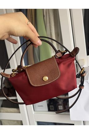 کیف دستی زرشکی زنانه چرم خالص Timeless - کد 876199427