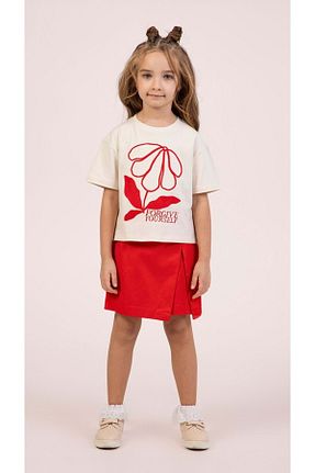 ست بالاتنه و پائین تنه قرمز بچه گانه بافت wakawakakidsstore - کد 896488076