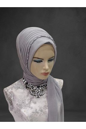 شال طوسی زنانه NurAy - کد 900463882