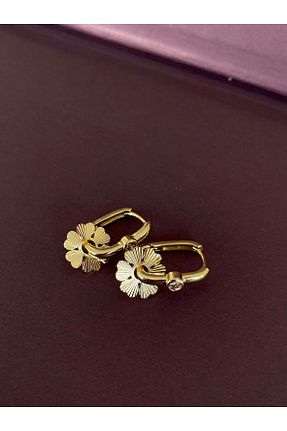 گوشواره استیل (فولاد) طلائی H&B Design - کد 900463811