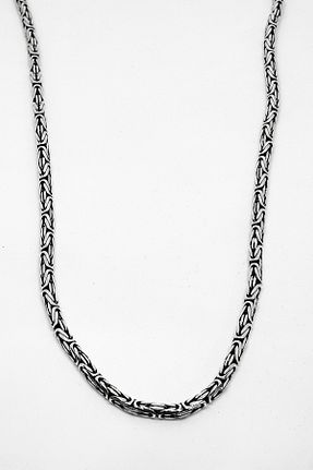 گردنبند نقره طوسی مردانه 925 عیار oya silver - کد 900451724