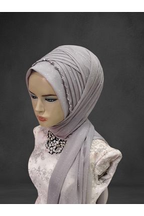 شال طوسی زنانه NurAy - کد 900463882