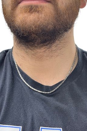 گردنبند نقره طوسی مردانه 925 عیار oya silver - کد 900486459