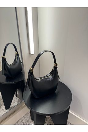 کیف دوشی مشکی زنانه چرم مصنوعی NİSSEA.CO - کد 900484117