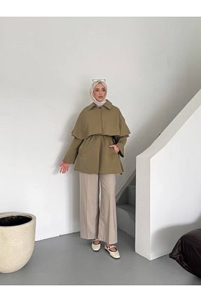 ترنچکت خاکی زنانه آستر دار Esilapark - کد 901817917