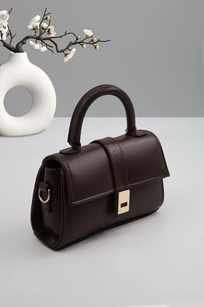 کیف دوشی قهوه ای زنانه چرم مصنوعی MILANOFOX - کد 900516383